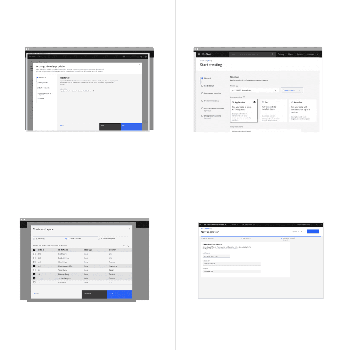 Examples of vertical and horizontal progress indicators in products